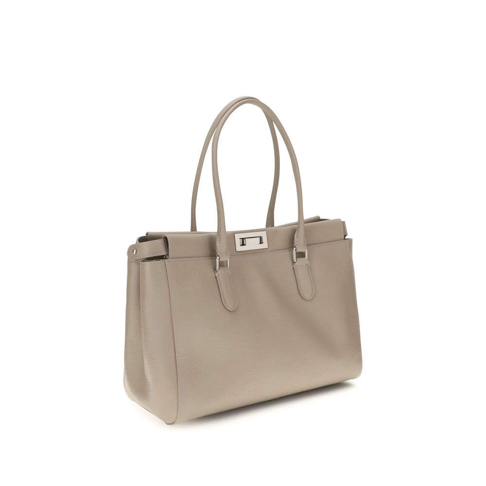 Fendi Beige Calf Leather Bos Taurus Shoulder Women's Bag