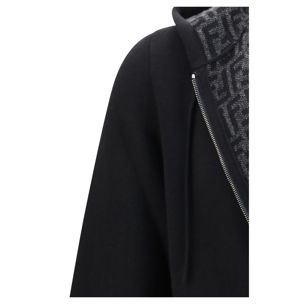 Fendi Black Cashmere Men's Hoodie