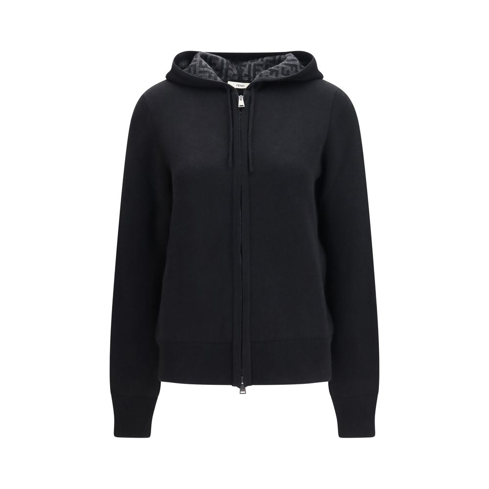 Fendi Black Cashmere Women's Hoodie