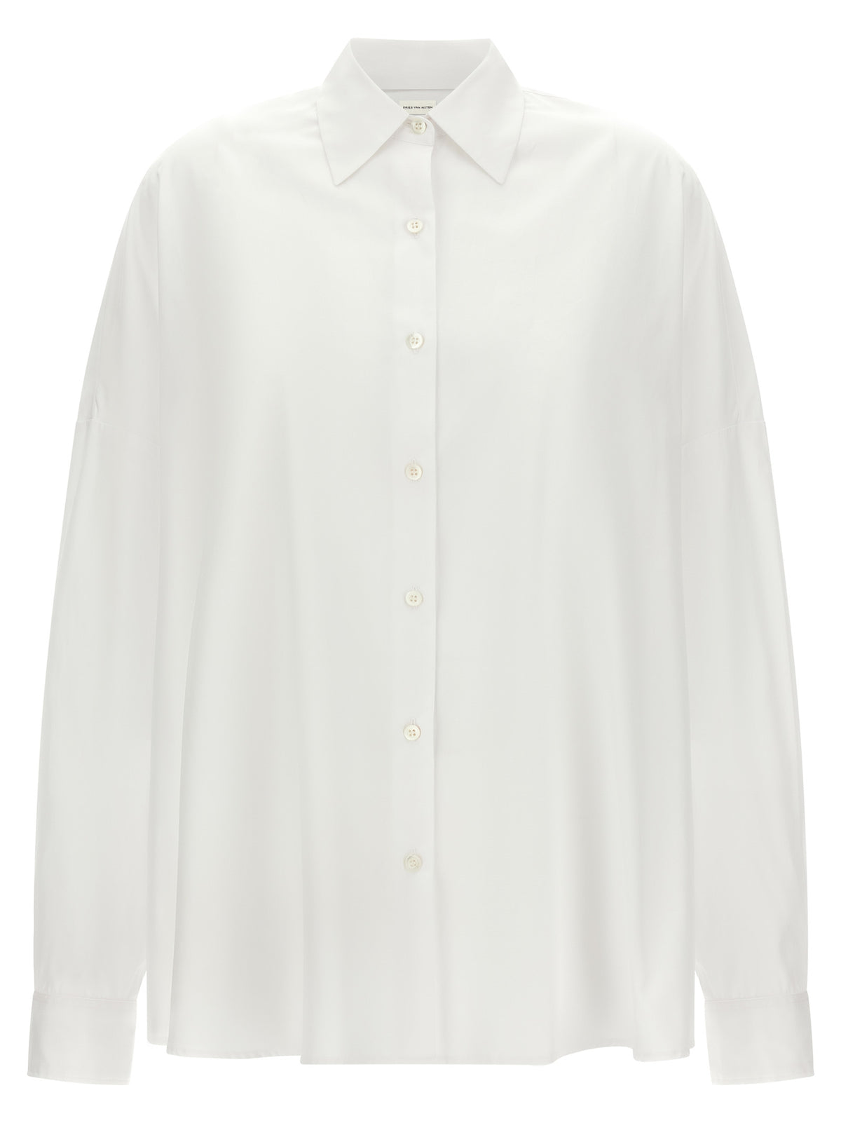Dries Van Noten White Cotton Women's Blouse