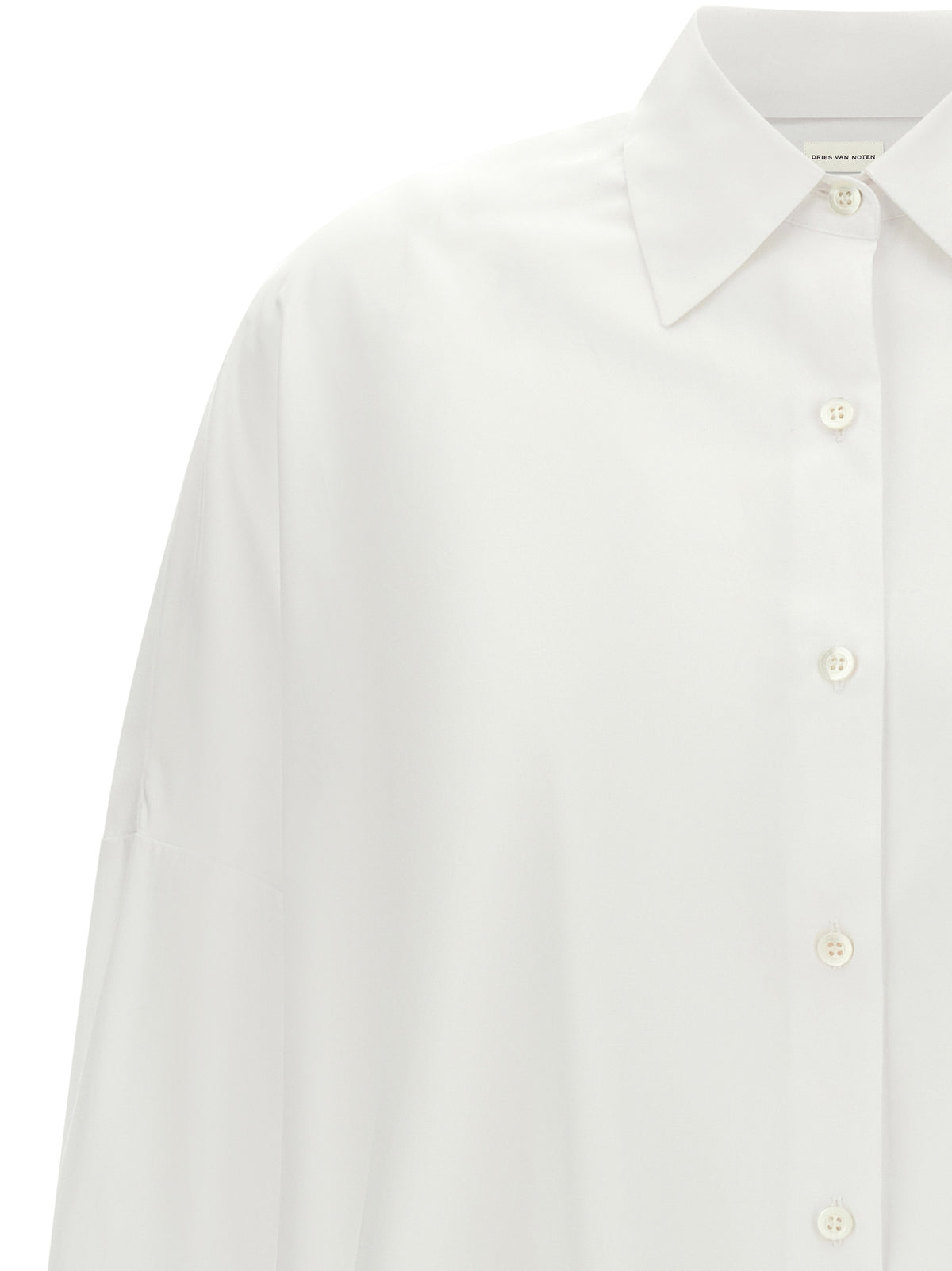 Dries Van Noten White Cotton Women's Blouse