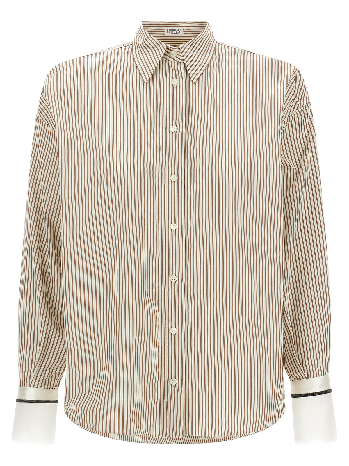 Brunello Cucinelli Beige Cotton Women's Blouse