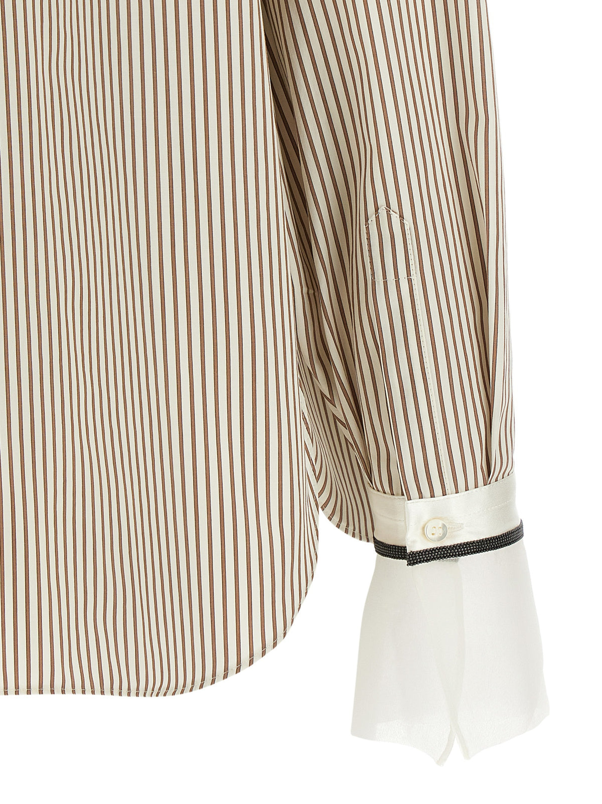 Brunello Cucinelli Beige Cotton Women's Blouse