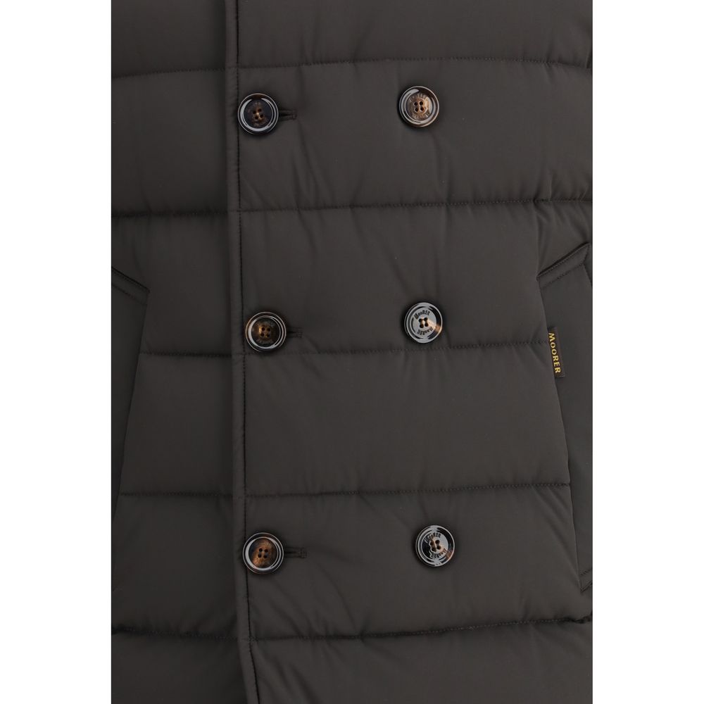 MooRER Black Polyamide Full-Length Men's Jacket