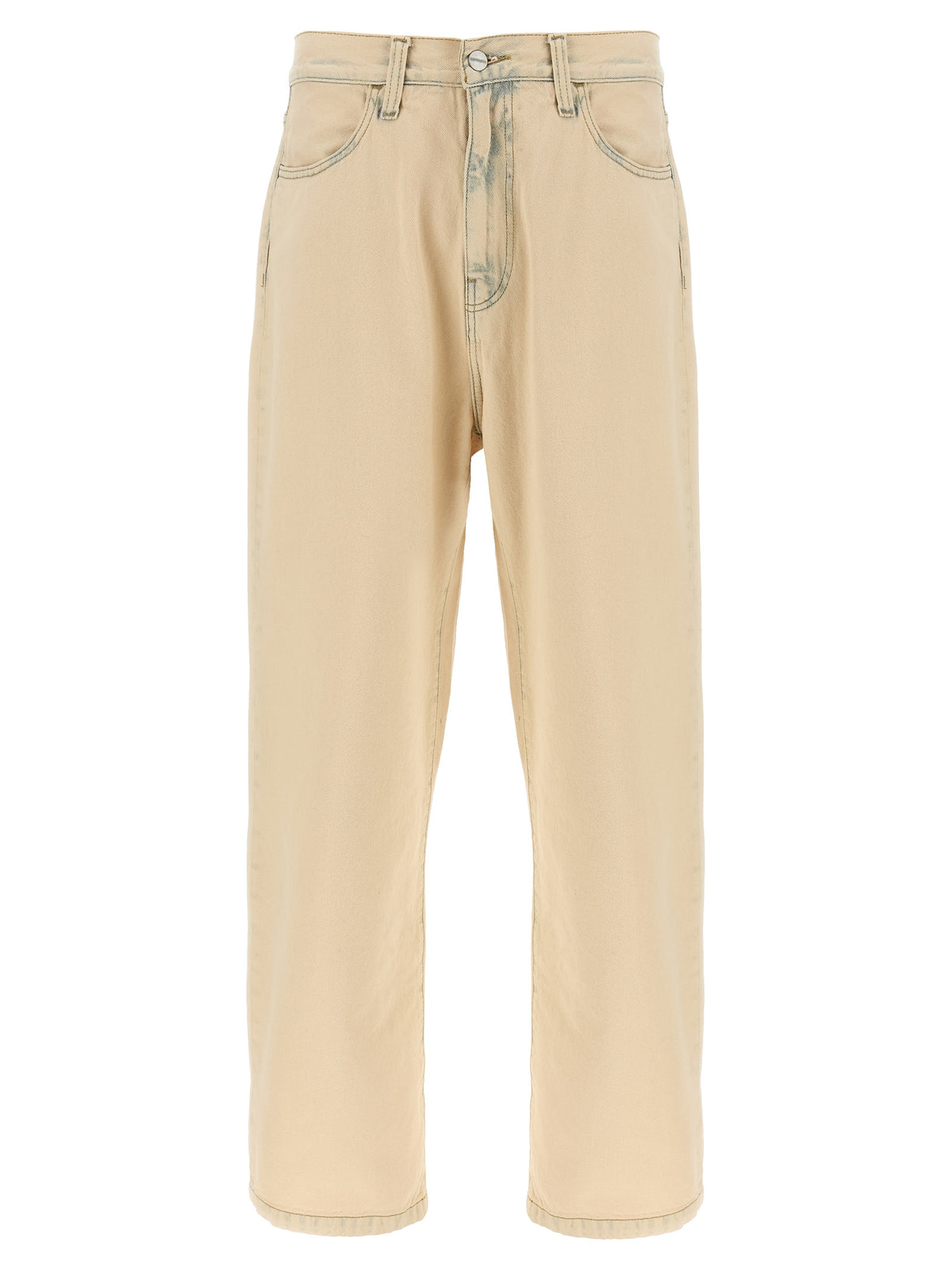 Carhartt Wip Beige Cotton Straight-Leg Men's Jeans