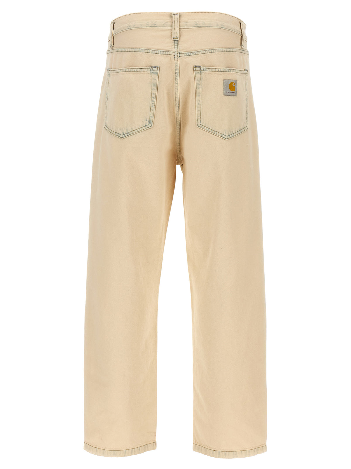Carhartt Wip Beige Cotton Straight-Leg Men's Jeans