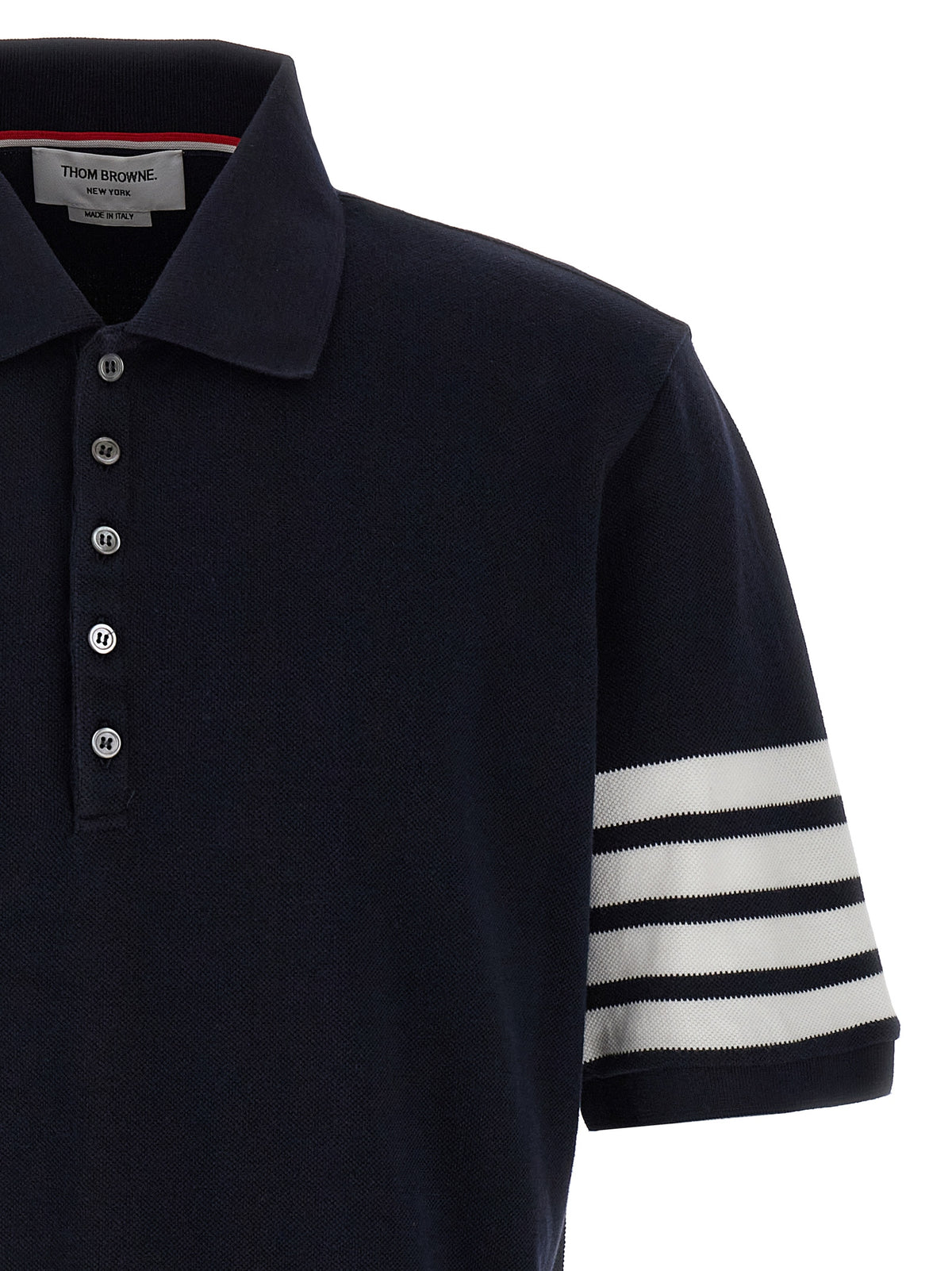 Thom Browne Blue Cotton Polo Men's Shirt