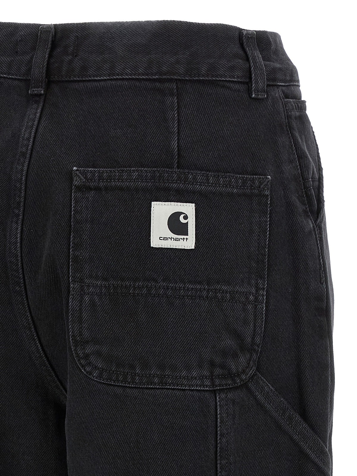 Carhartt Wip Black Cotton High-Waisted Women's Jean