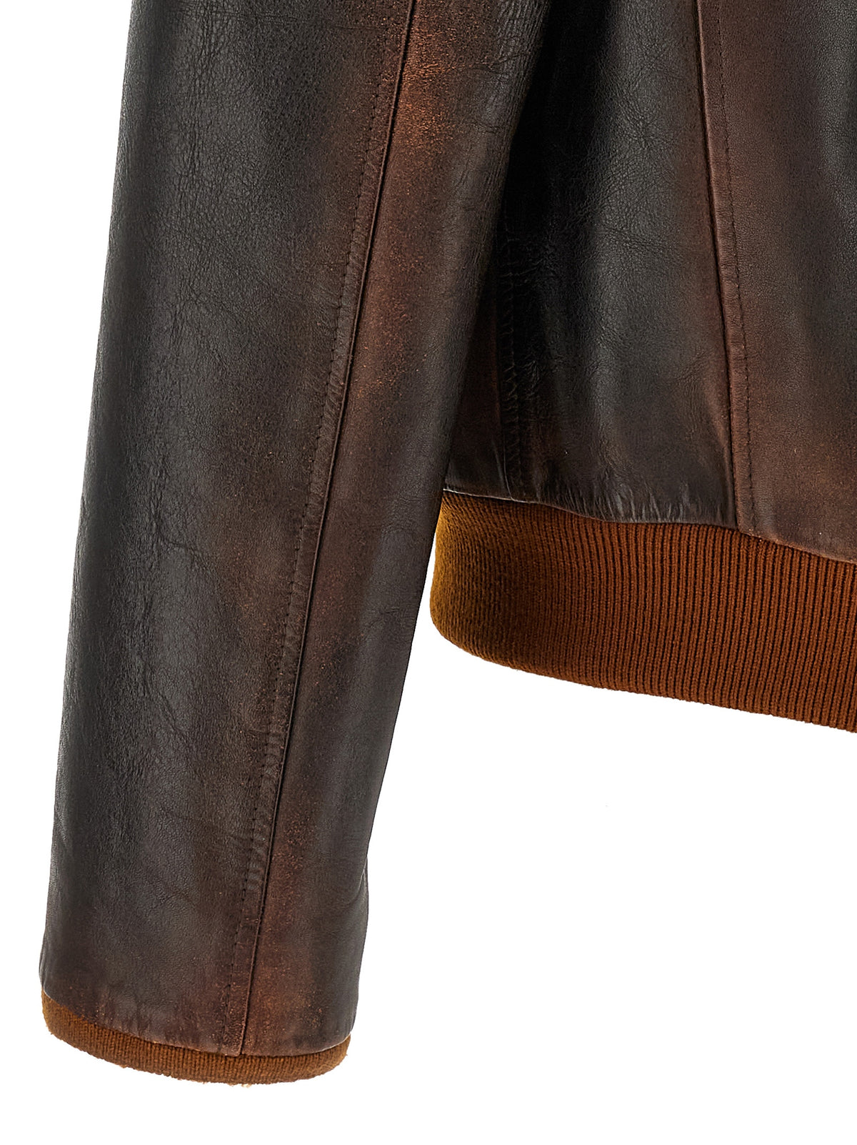 Golden Goose Brown Cowhide Leather Men's Jacket
