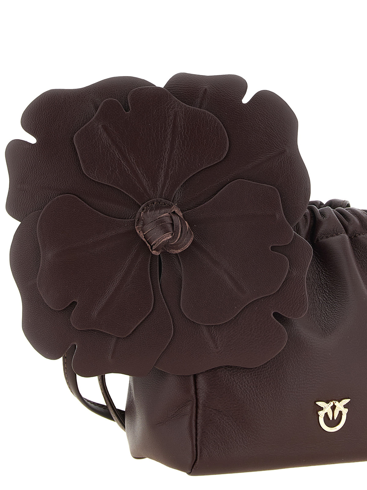PINKO Bordeaux Lambskin Clutch Women's Bag