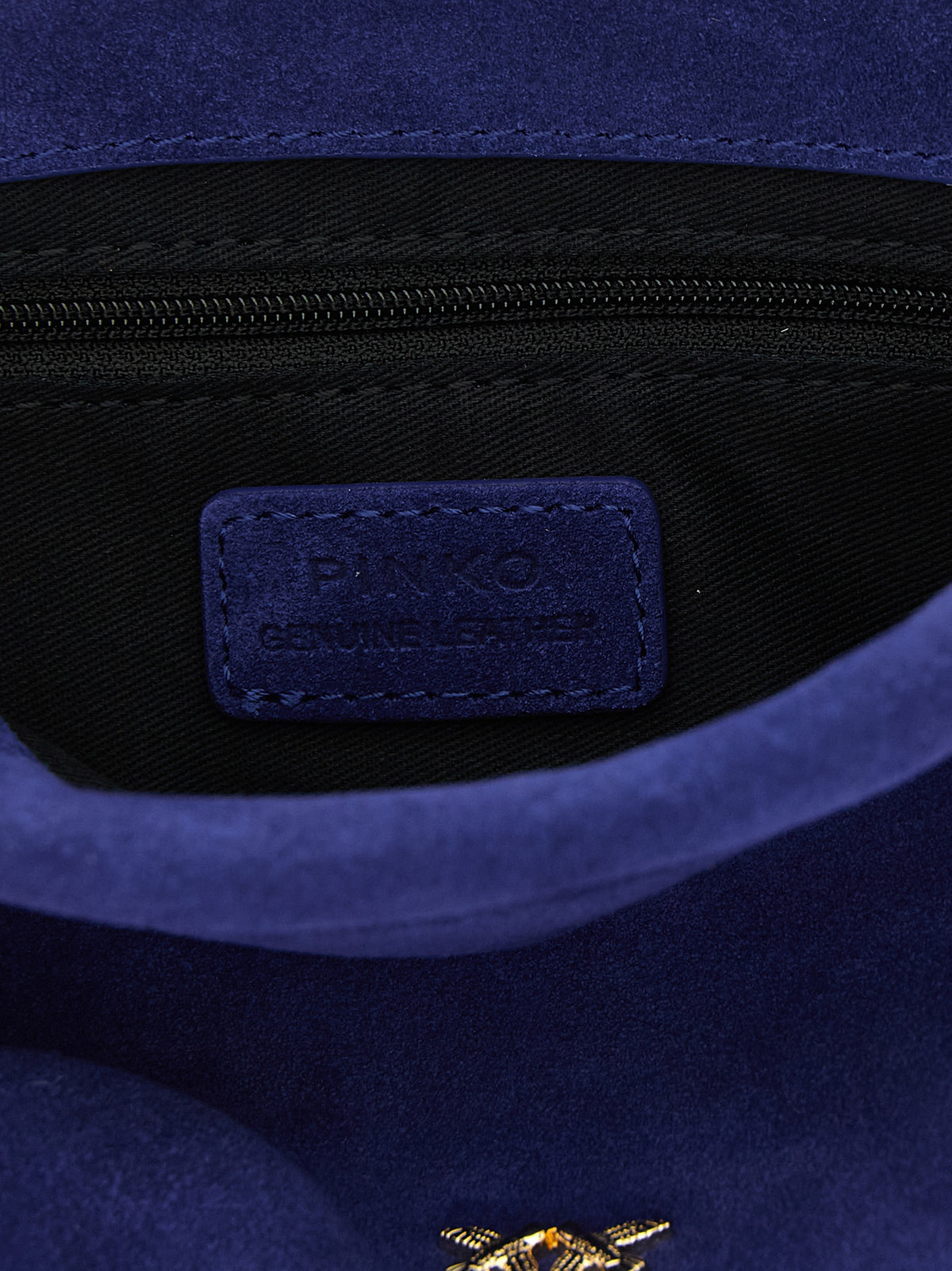 PINKO Blue Lambskin Clutch Women's Bag