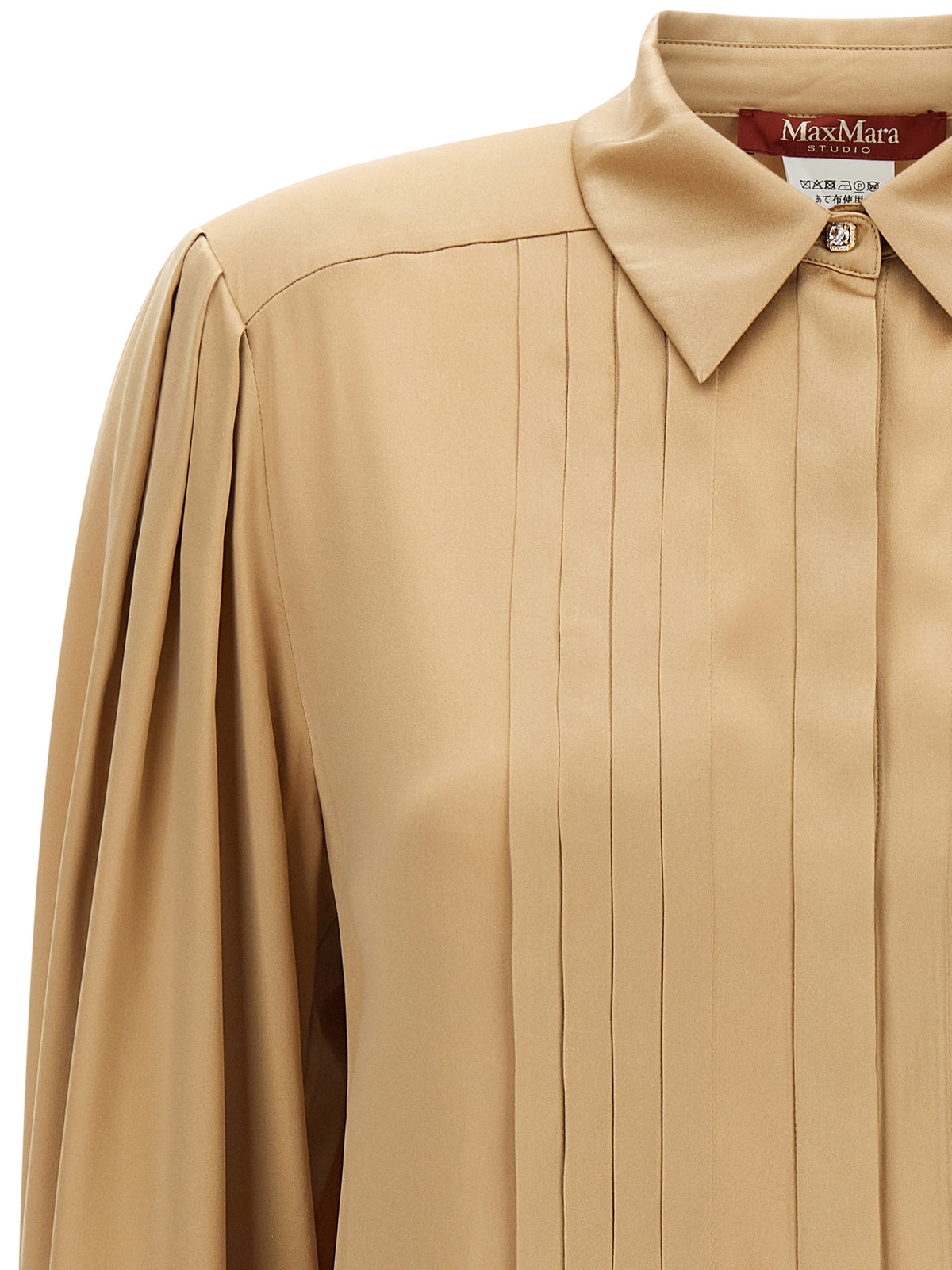 Max Mara Beige Silk Women's Blouse