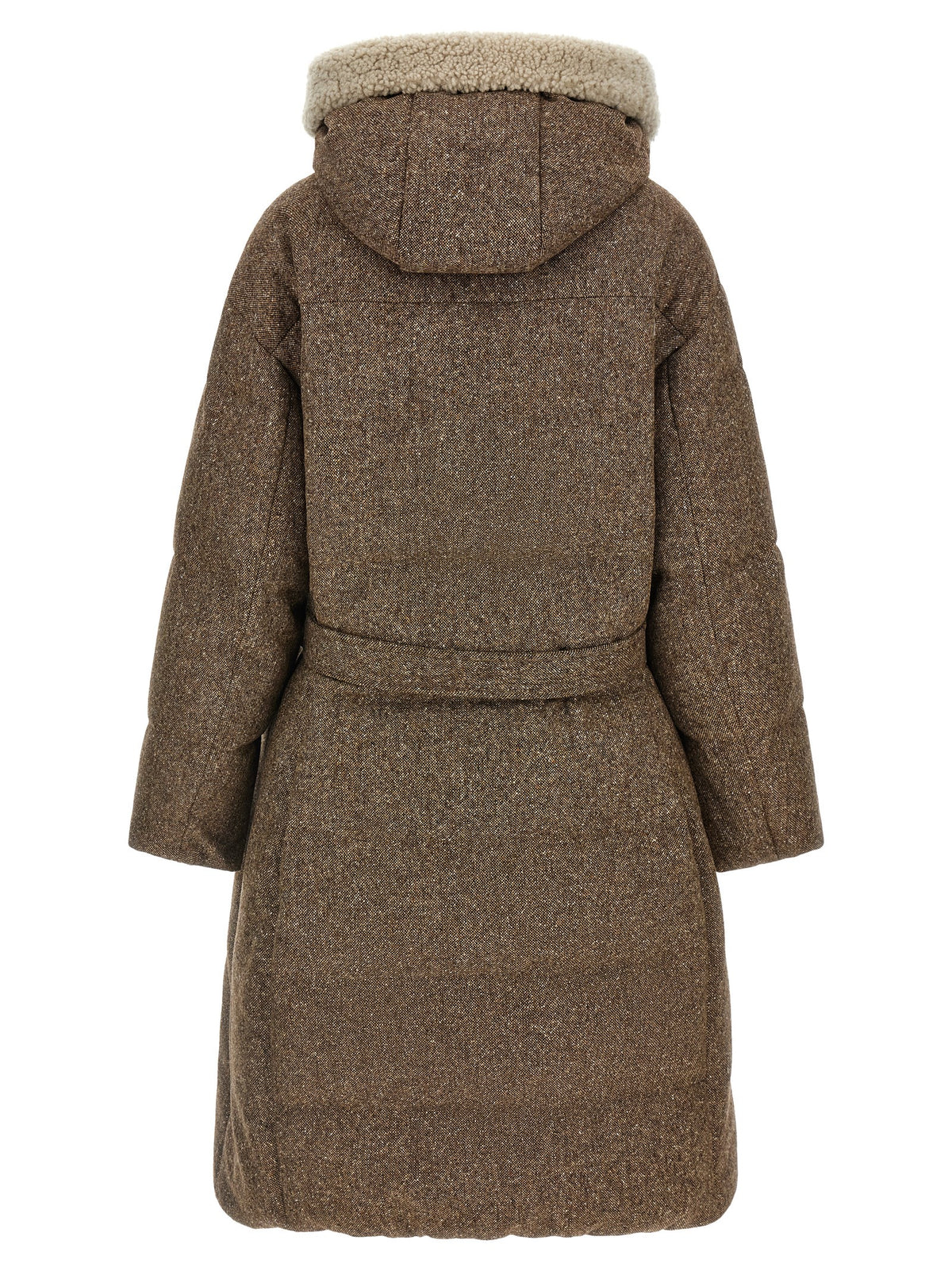Brunello Cucinelli Brown Virgin Wool Women's Coat