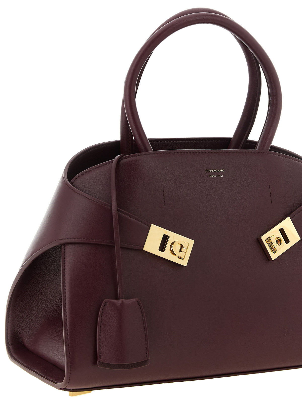 Ferragamo Bordeaux Calfskin Women's Handbag