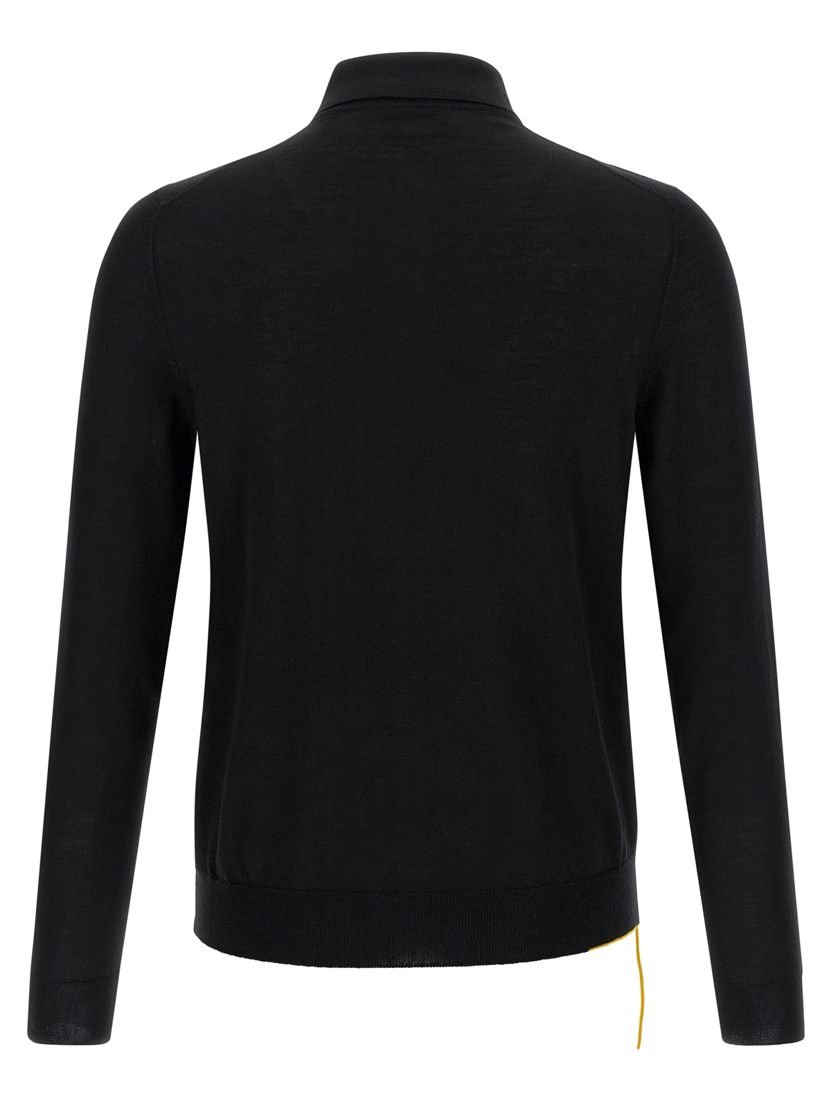 Fendi Black Virgin Wool Polo Men's Shirt