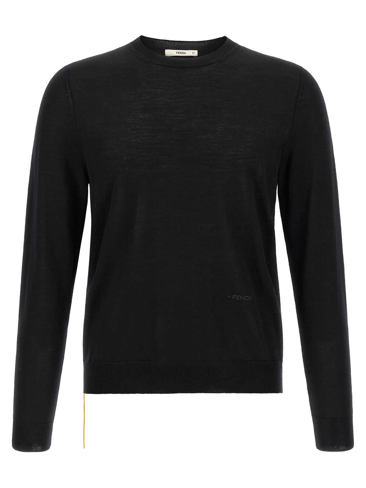 Fendi Black Virgin Wool Men's Cardigan