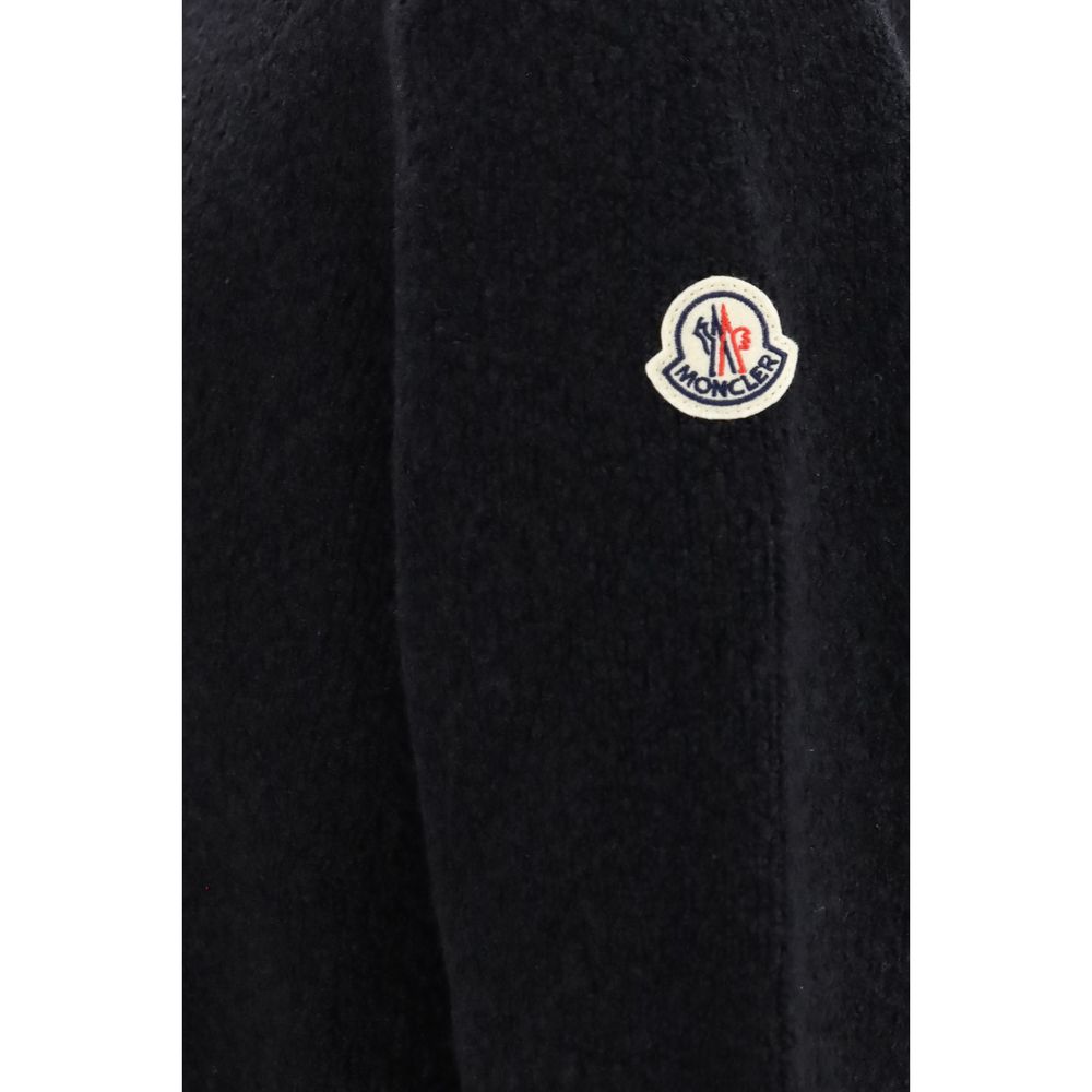 Moncler Black Wool Oves Aries Men's Hoodie