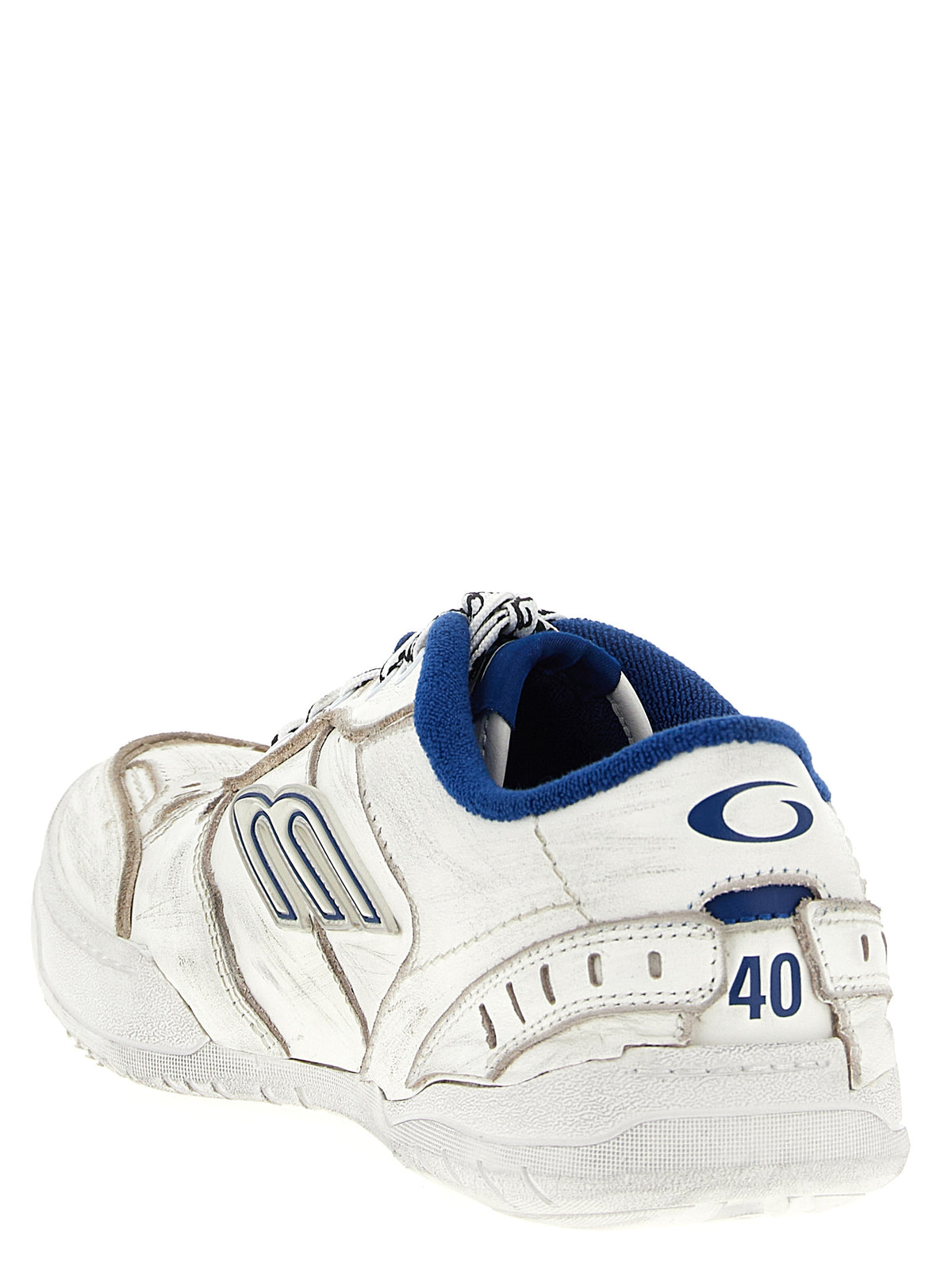 Balenciaga White Calfskin Athletic Men's Sneakers