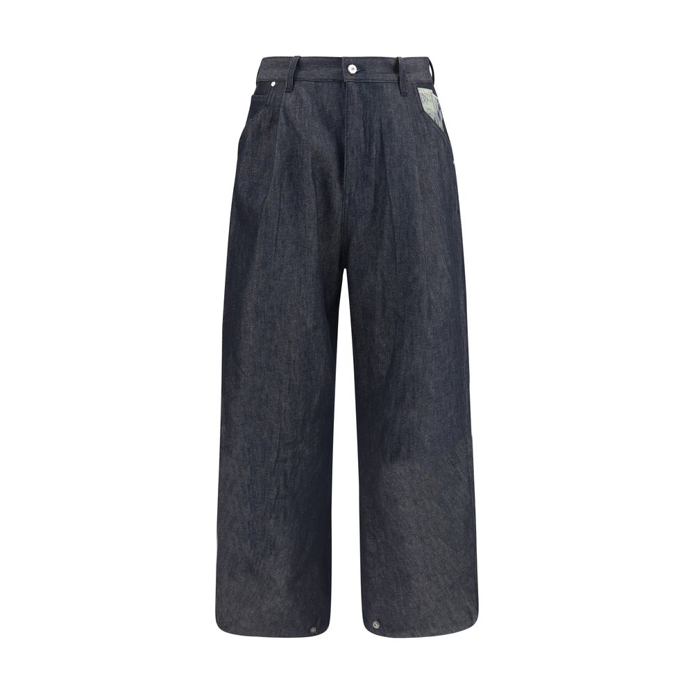 PDF Channel Blue Cotton Relaxed Fit Men's Jeans