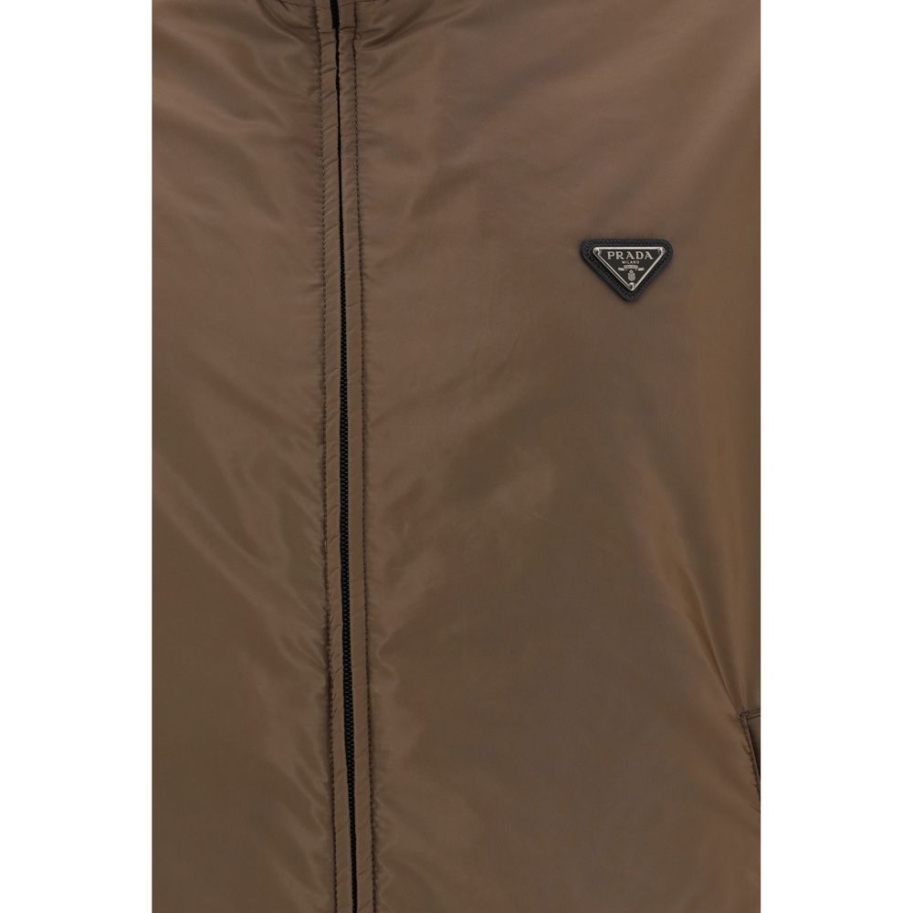 Prada Multicolor Recycled Polyamide Full-Length Men's Jacket