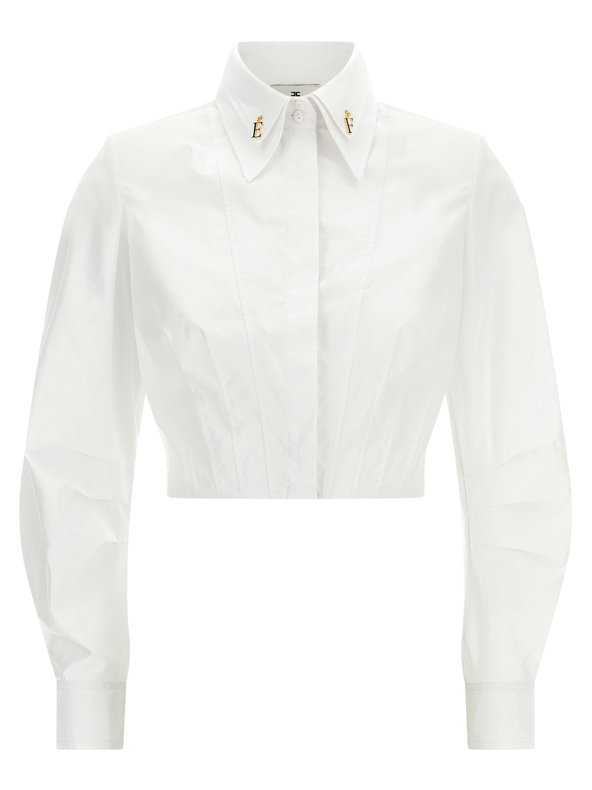 Elisabetta Franchi White Cotton Women's Blouse