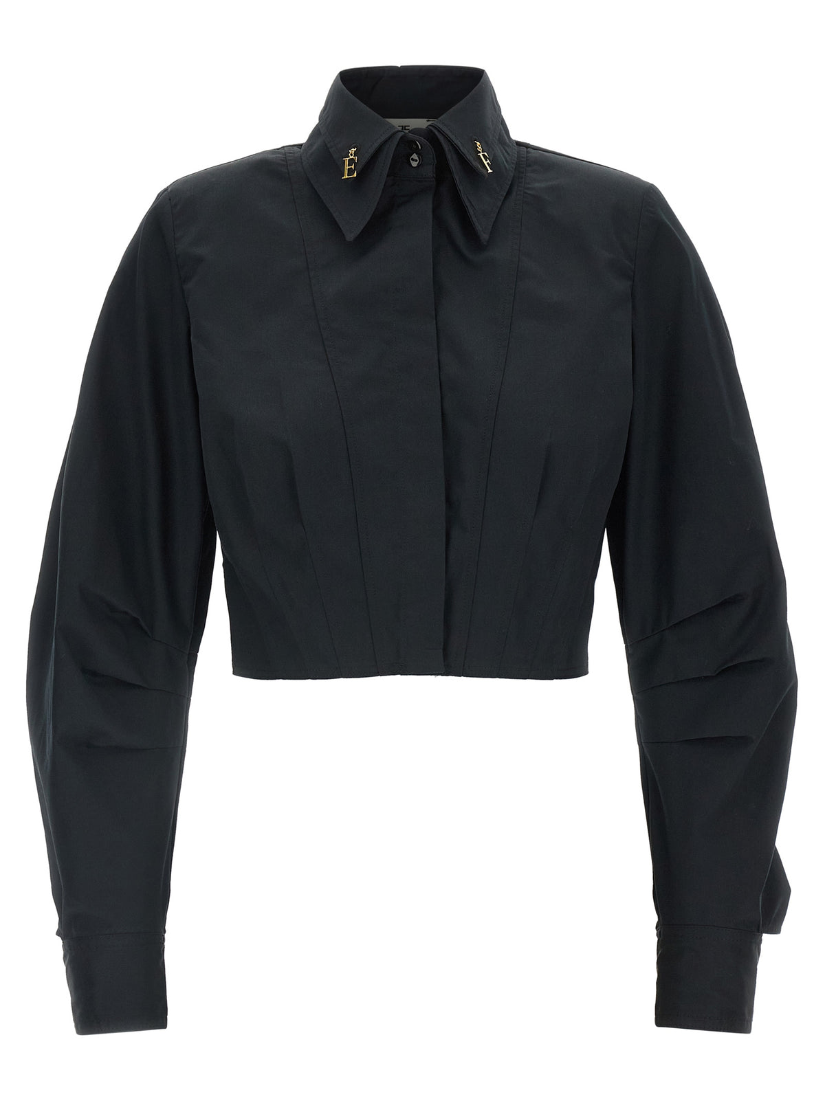 Elisabetta Franchi Black Cotton Women's Blouse
