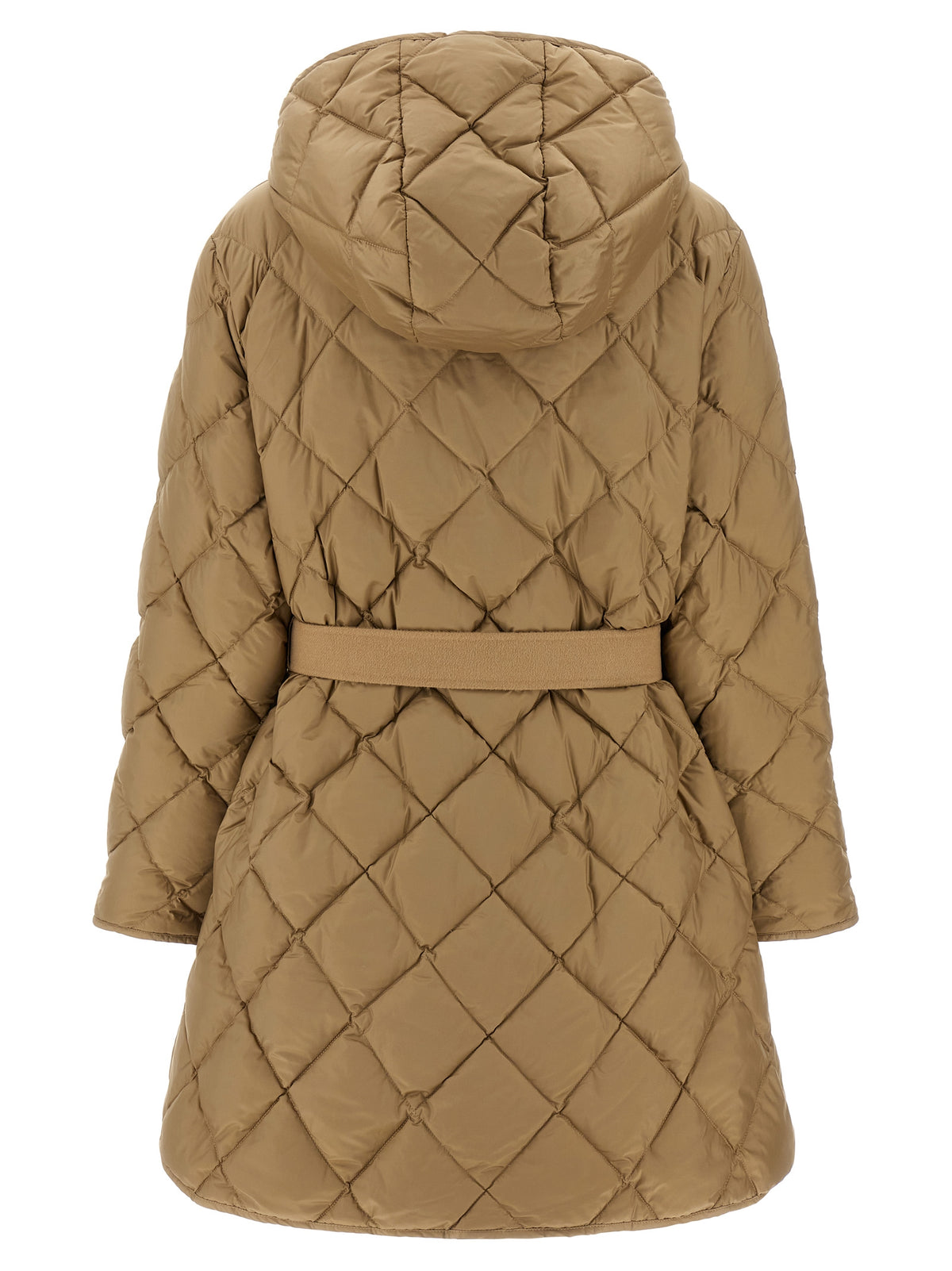 Max Mara Beige Polyester Full-Length Women's Jacket
