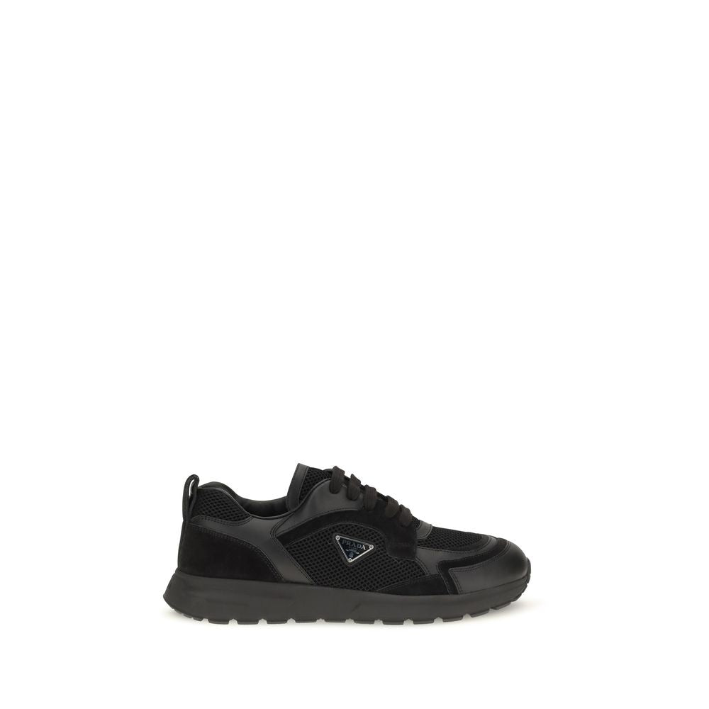 Prada Black Fabric Athletic Men's Sneakers