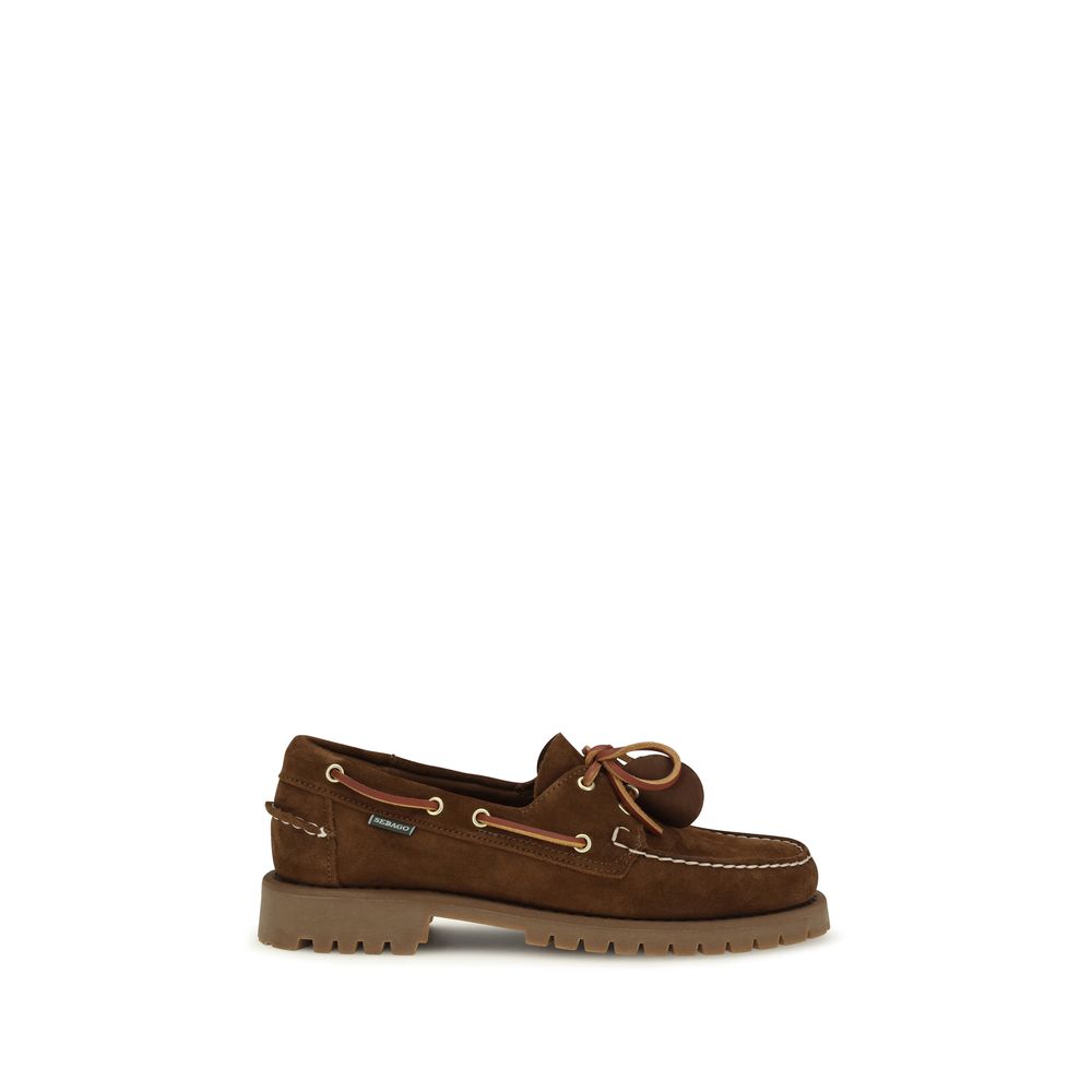 Sebago Brown Suede Leather Slip-On Men's Loafers