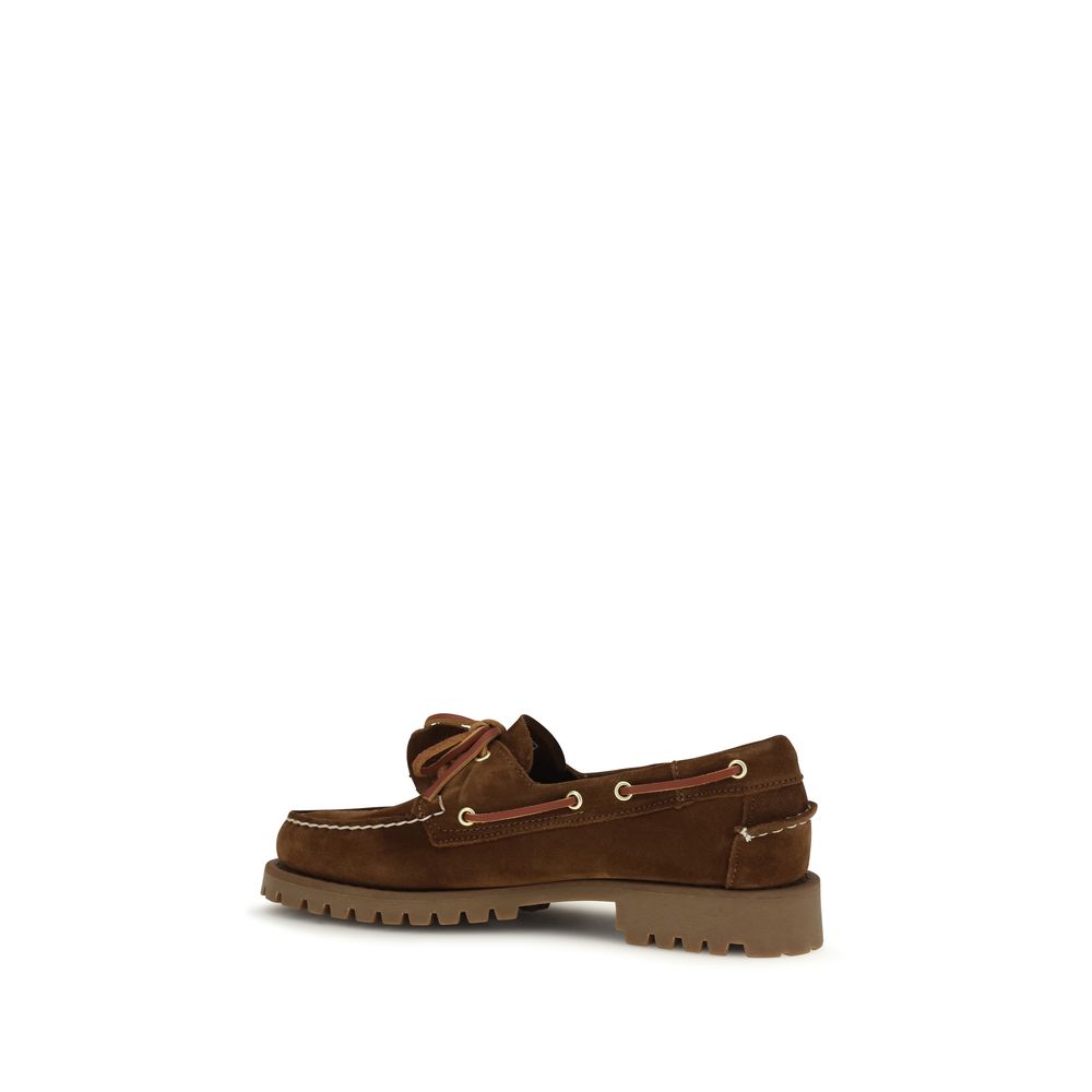 Sebago Brown Suede Leather Slip-On Men's Loafers