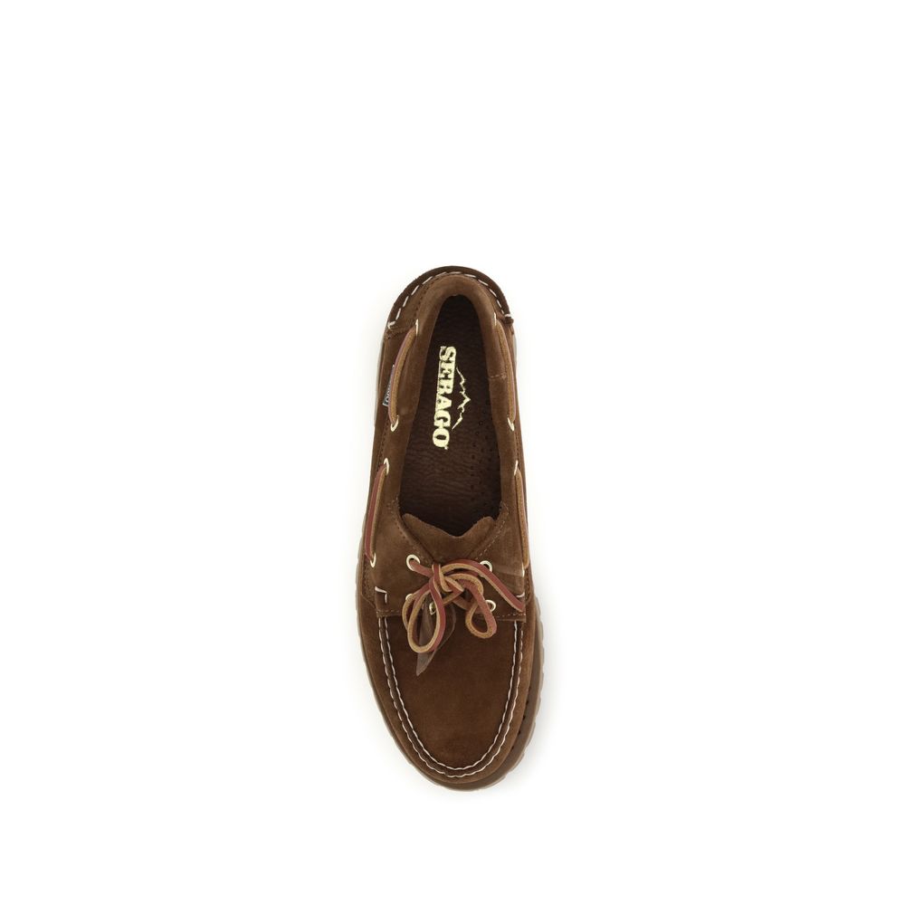 Sebago Brown Suede Leather Slip-On Men's Loafers