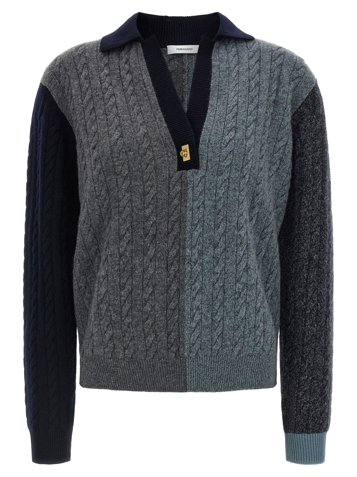 Ferragamo Multicolor Virgin Wool Women's Cardigan