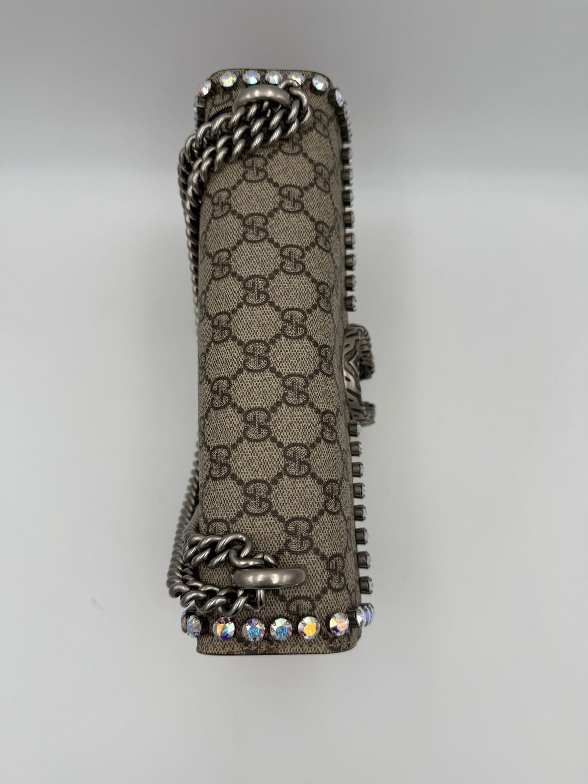Gucci GUCCI DIONYSUS GG Supreme with Diamonds Women's Handbag (Pre-Owned)