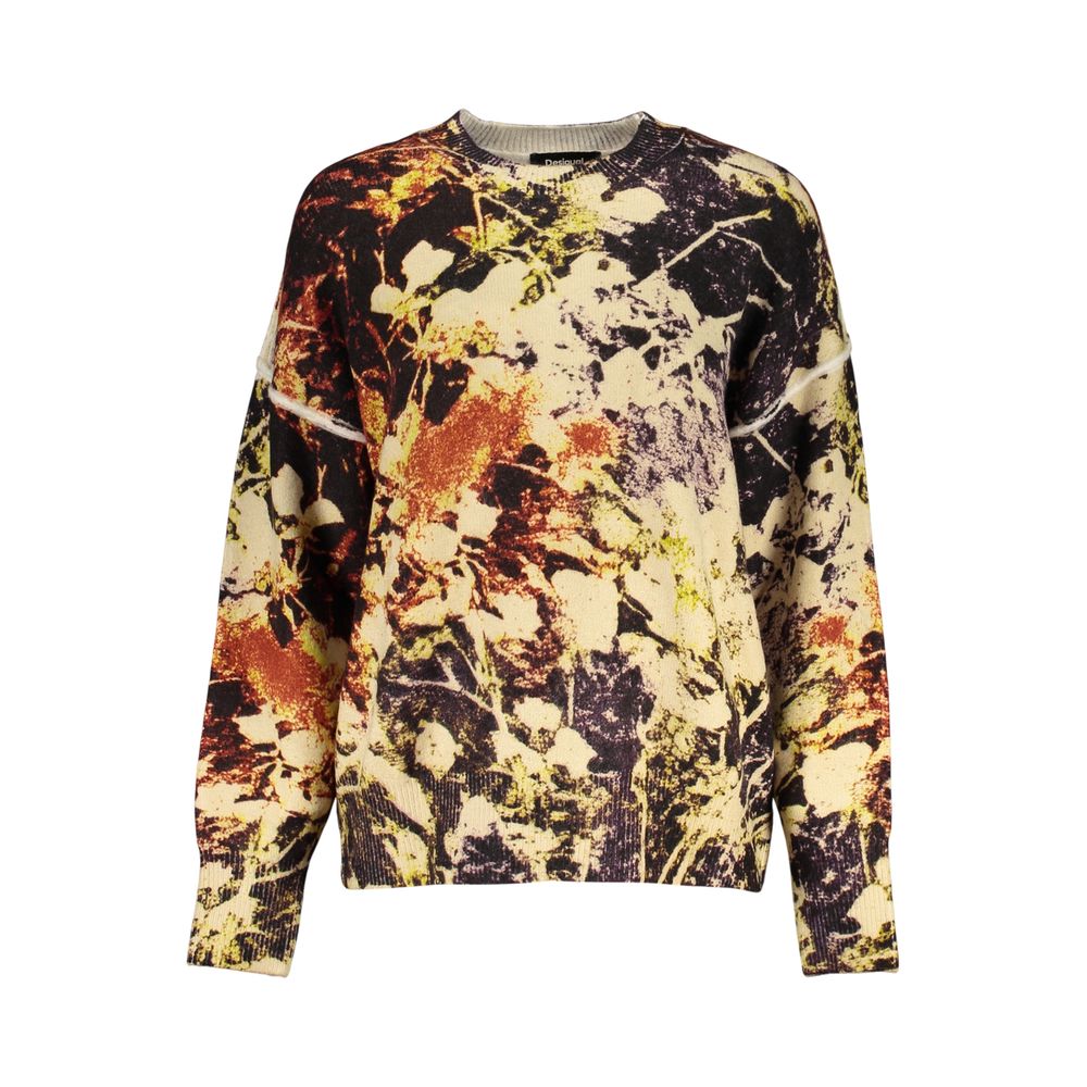 Desigual Yellow Acrylic Women's Women's Sweater