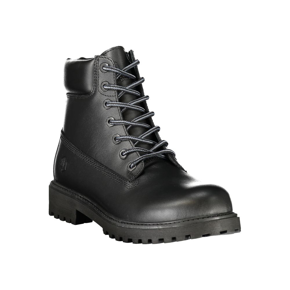Lumberjack Black Leather Mens Men's Sneaker