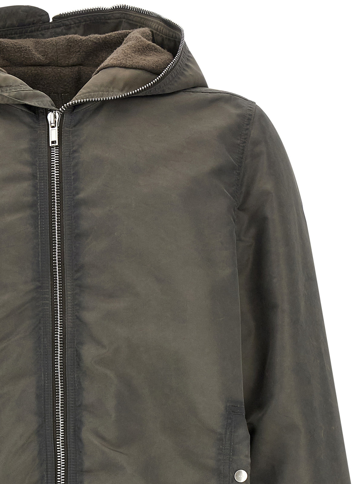 DRKSHDW Gray Nylon Full-Length Men's Jacket