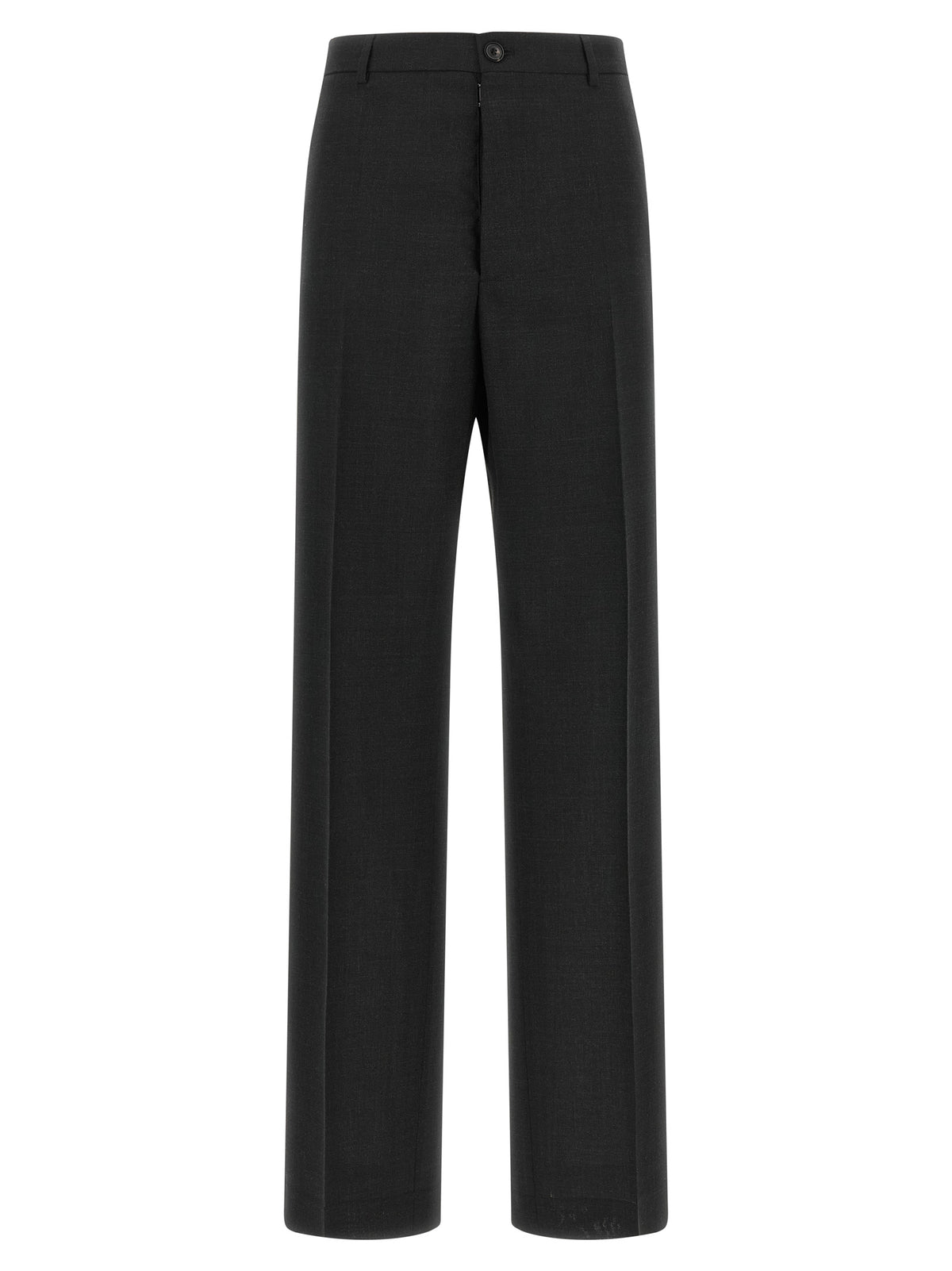 Maison Margiela Gray Wool Dress Women's Pants