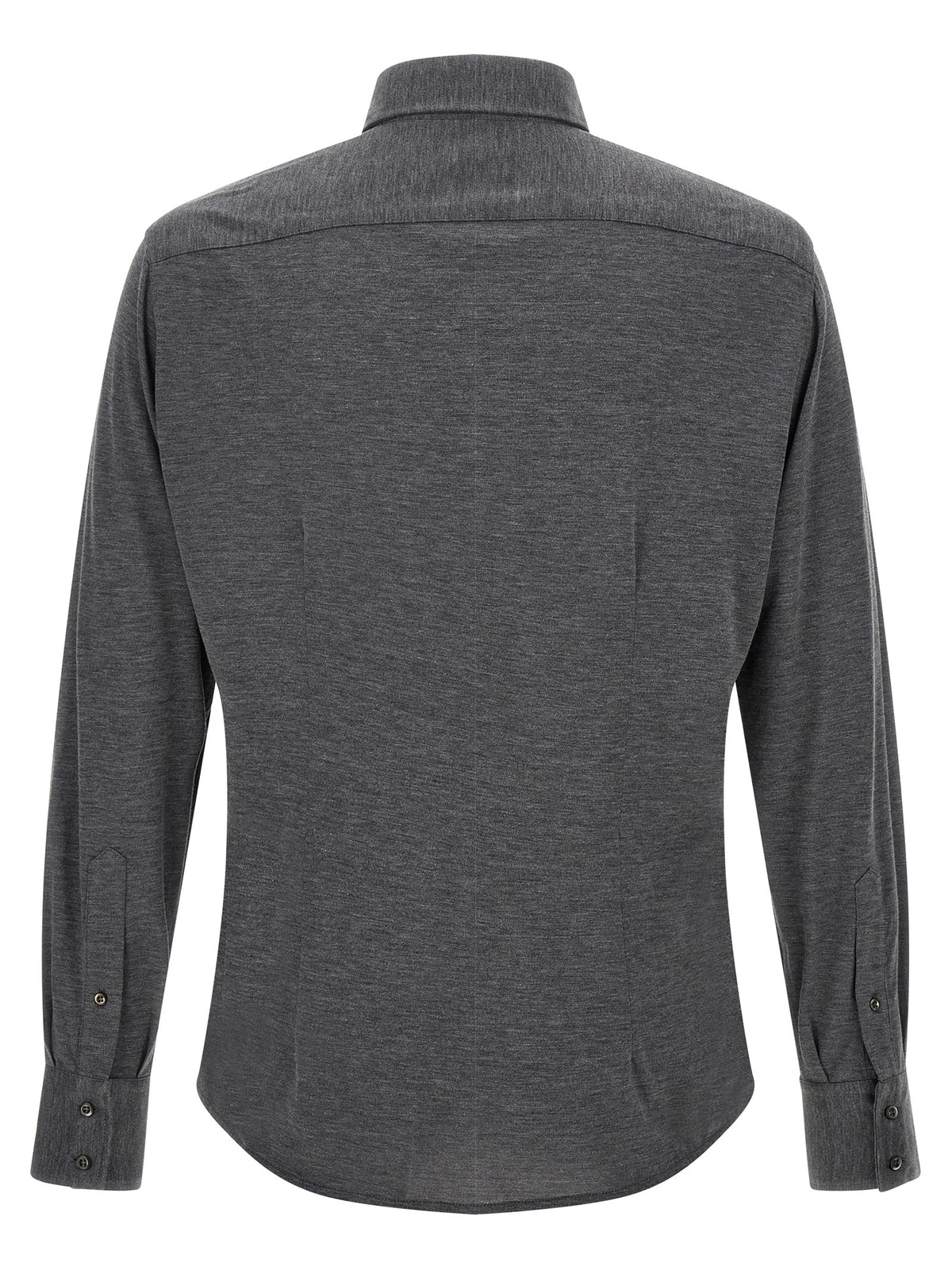 Brunello Cucinelli Gray Silk Men's Blouse