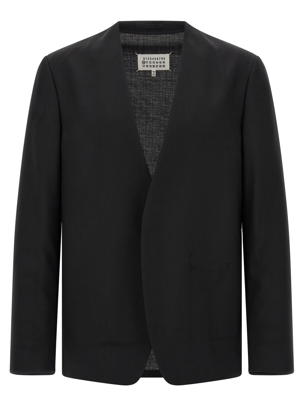 Maison Margiela Black Virgin Wool Men's Blazer