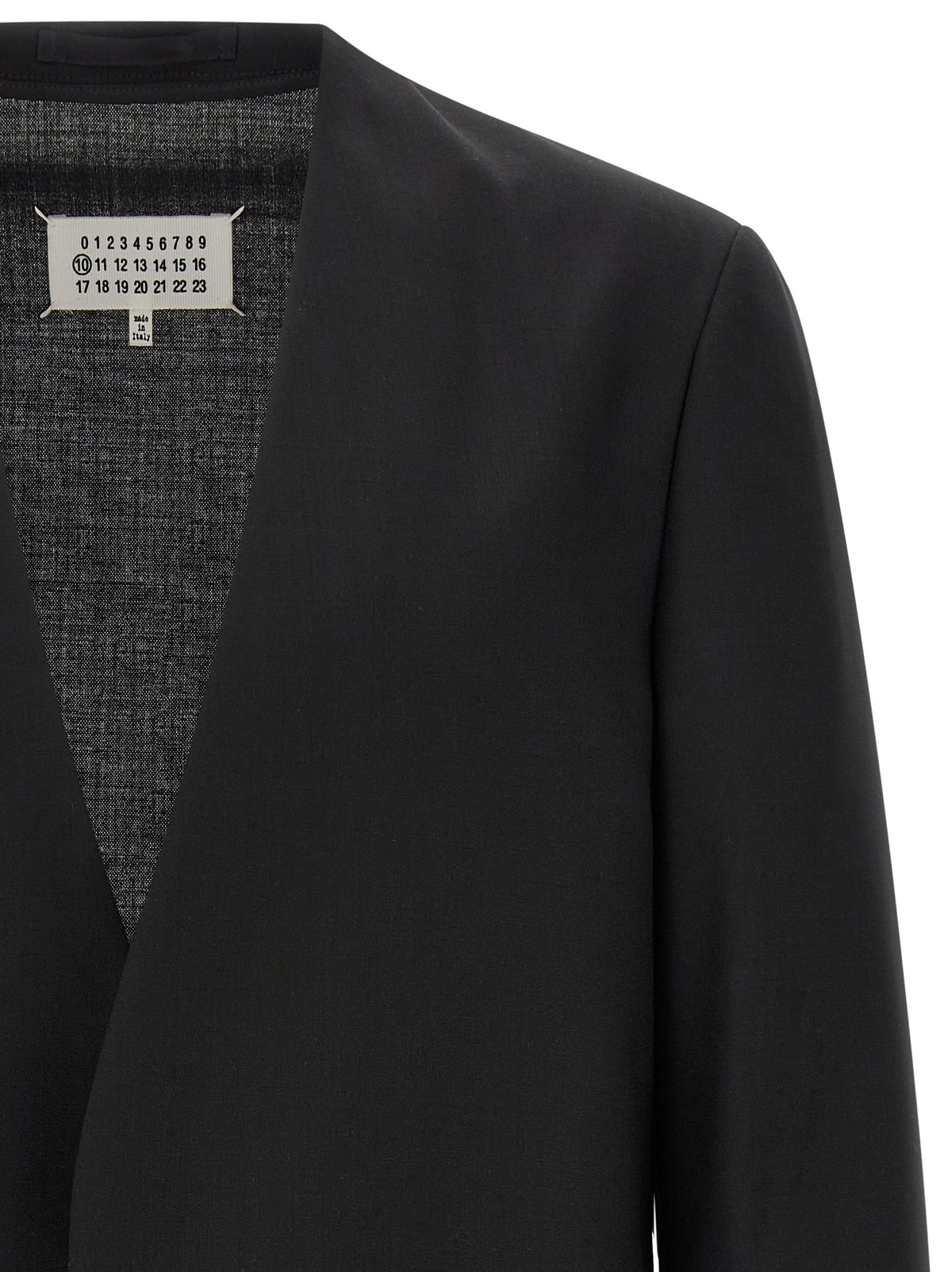 Maison Margiela Black Virgin Wool Men's Blazer