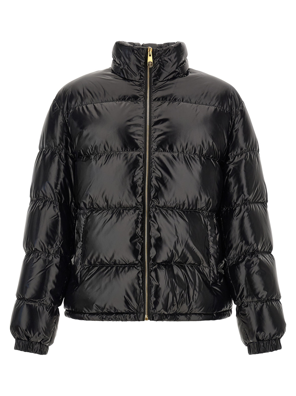 Versace Black Nylon Full-Length Men's Jacket