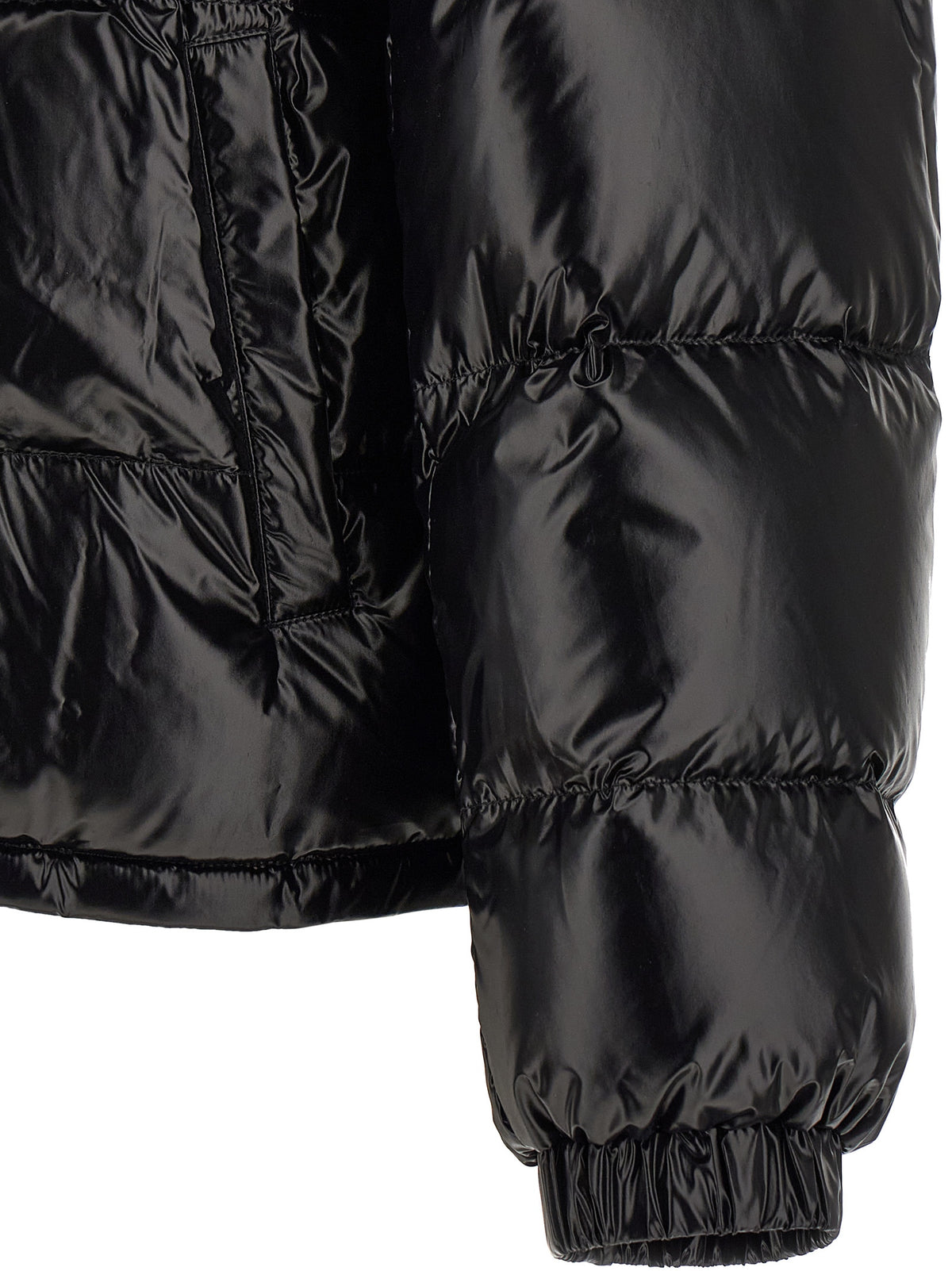 Versace Black Nylon Full-Length Men's Jacket