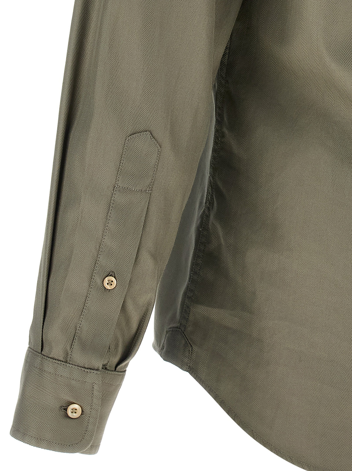 Brunello Cucinelli Bicolor Cotton Men's Blouse