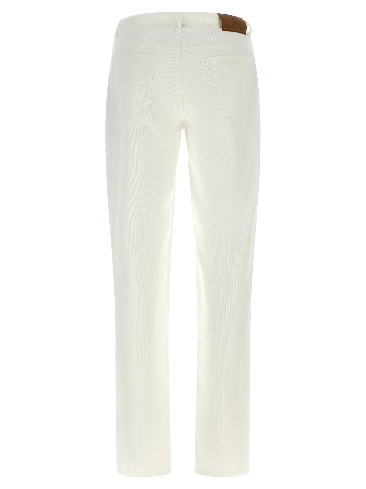 Brunello Cucinelli White Cotton Casual Men's Pants