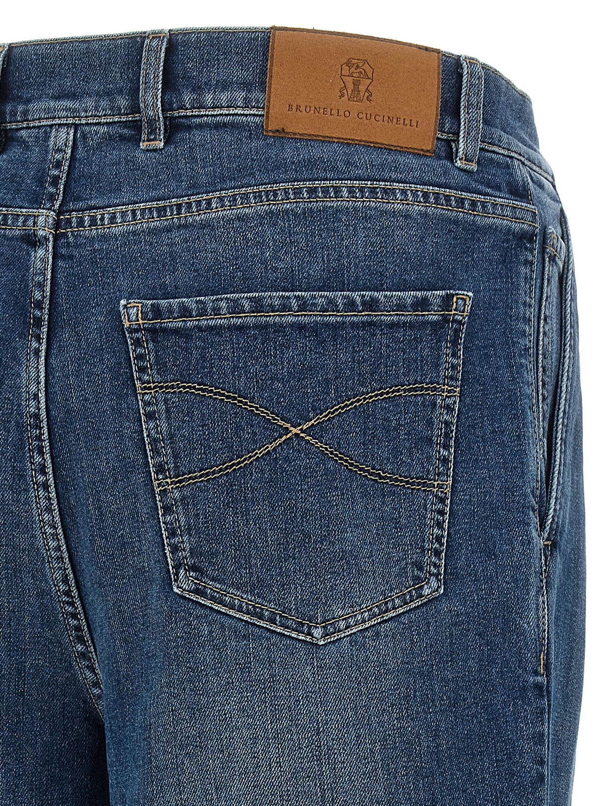 Brunello Cucinelli Blue Cotton Jeans Men's Denim