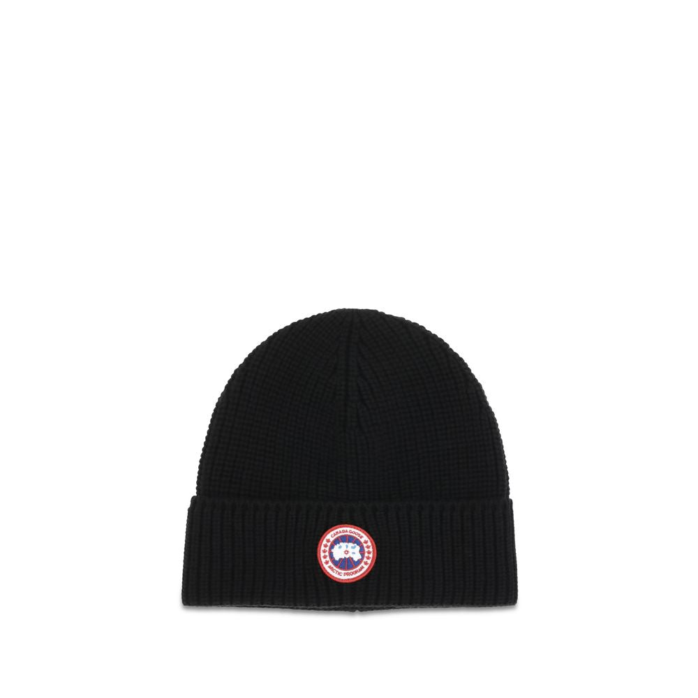 Canada Goose Black Wool Oves Aries Men's Beanie