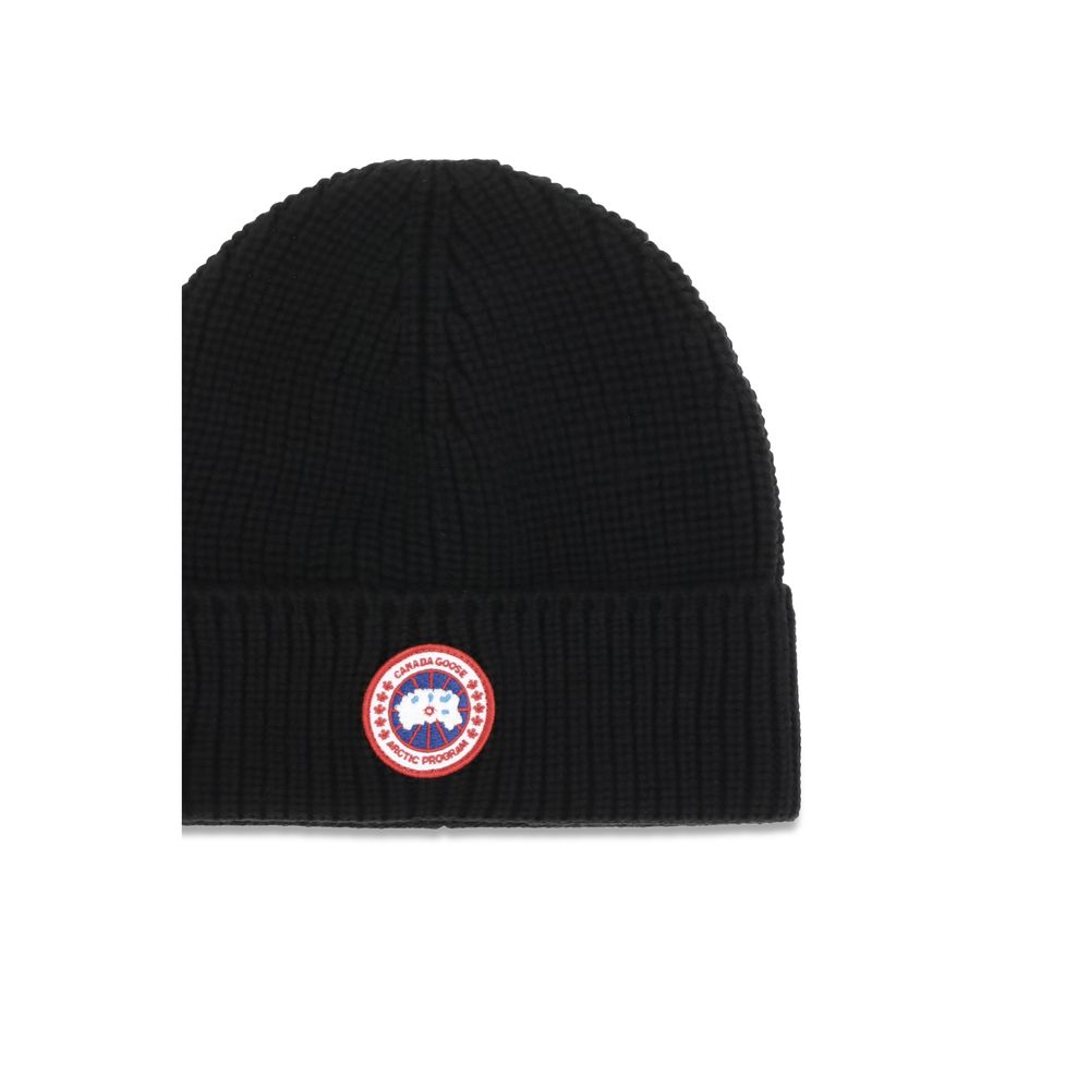 Canada Goose Black Wool Oves Aries Men's Beanie