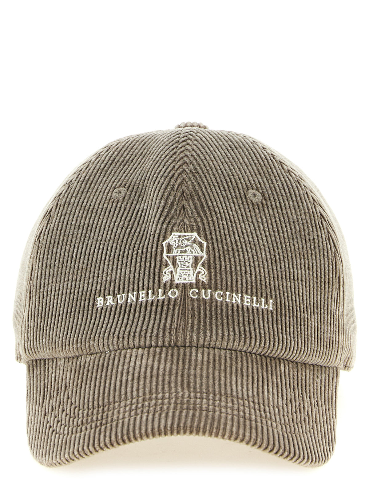 Brunello Cucinelli Gray Cotton Cap (Baseball Men's Hat)