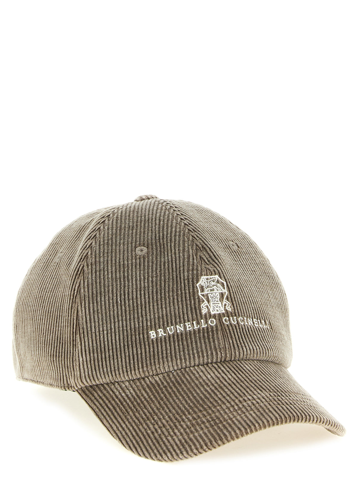 Brunello Cucinelli Gray Cotton Cap (Baseball Men's Hat)