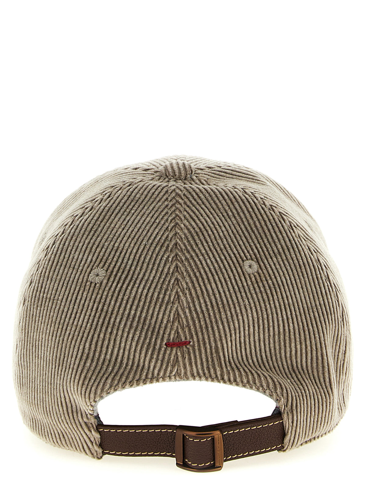 Brunello Cucinelli Gray Cotton Cap (Baseball Men's Hat)